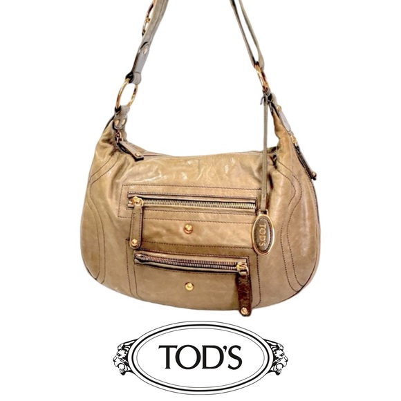 Tod's Handbags - Tod’s Pashmy Luna Leather Hobo Bag in Taupe🌟